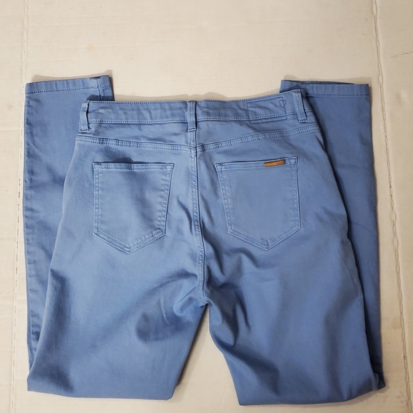 Edc Womens Paisley Blue Skin Fit Skinny Pants - Picture 4 of 8